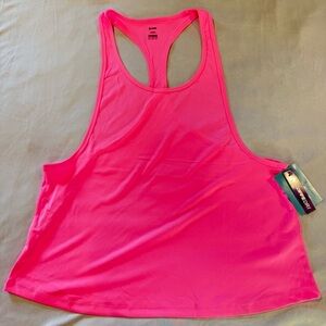 Soffe Juniors' Neon Pink Junior Deep Armhole Tank Top Size L